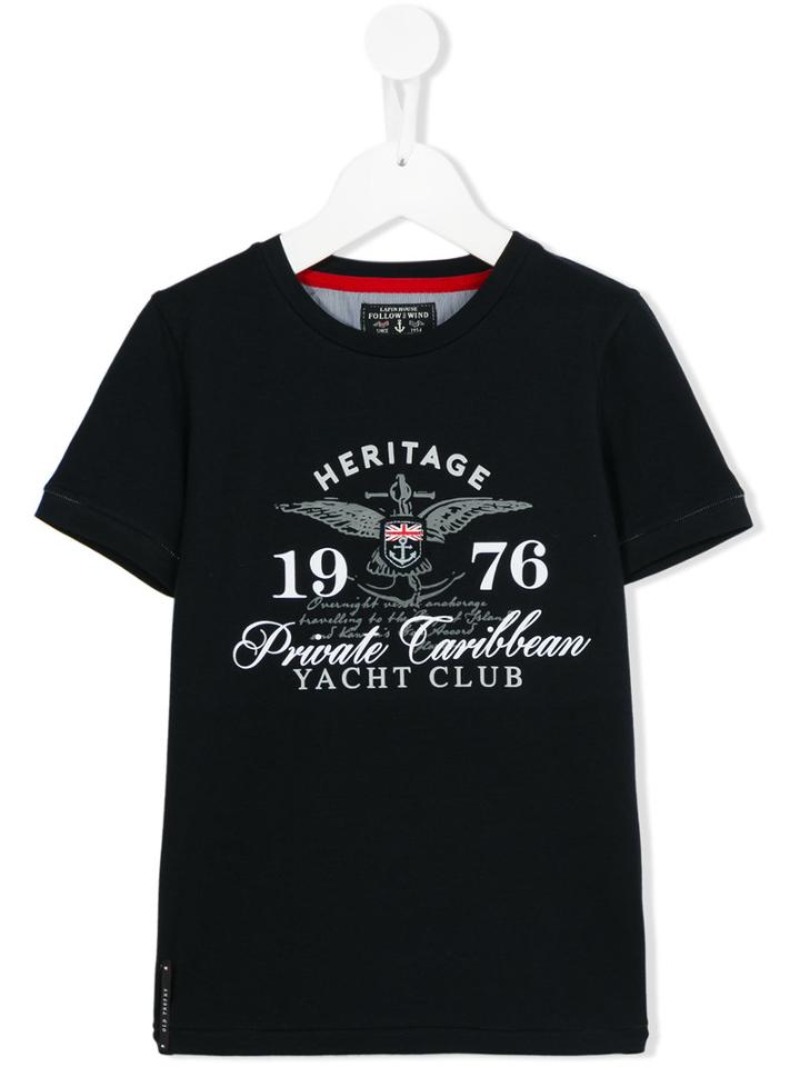 Lapin House Logo Print T-shirt, Boy's, Size: 8 Yrs, Black