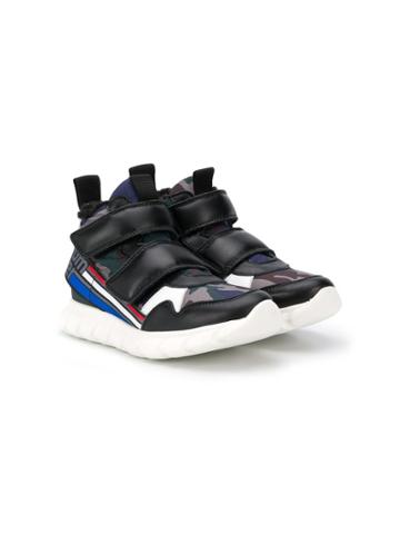 Bumper Teen Camouflage Touch Strap Sneakers - Black