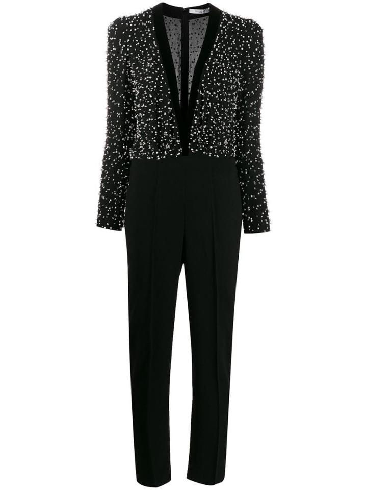 Givenchy Embellished V-neck Jumpsuit - Black