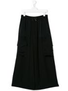 Givenchy Kids Teen Wide-leg Trousers - Black