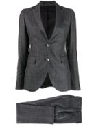 Tagliatore Check Trouser Suit - Grey