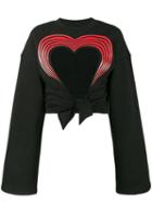 Y / Project - Cutout Heart Sweatshirt - Women - Cotton/spandex/elastane - M, Black, Cotton/spandex/elastane