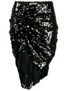 Preen By Thornton Bregazzi Darja Sequin Skirt - Black