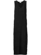 Sam & Lavi Front Pockets Long Dress, Women's, Size: S, Black, Polyester