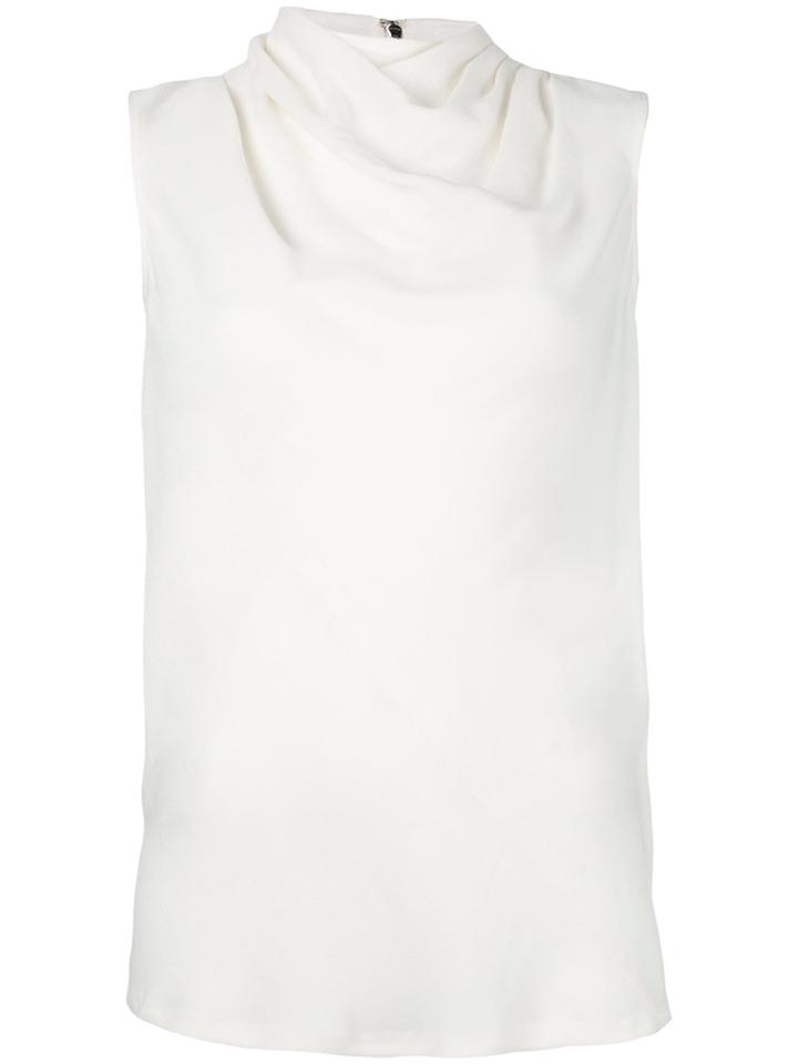 Rick Owens Cowl Neck Sleeveless Blouse, Women's, Size: 42, Nude/neutrals, Viscose