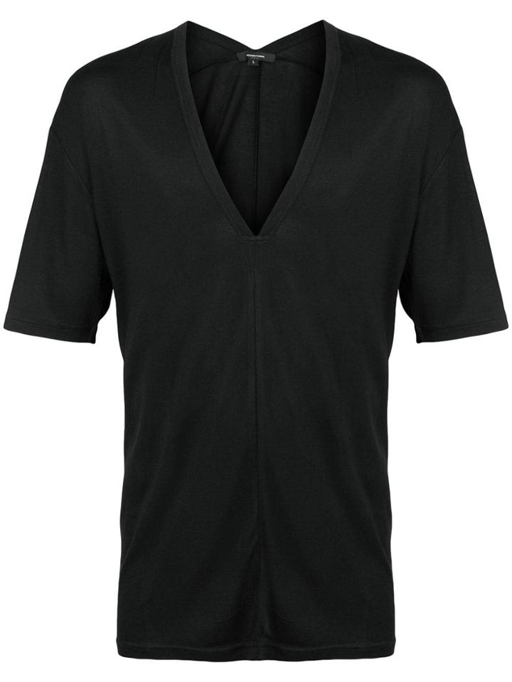 Unconditional Deep V-neck T-shirt - Black