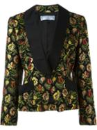 Yves Saint Laurent Vintage Tapestry Jacket, Women's, Size: 40, Black