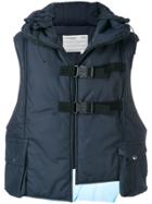 A-cold-wall* Hooded Padded Vest - Blue
