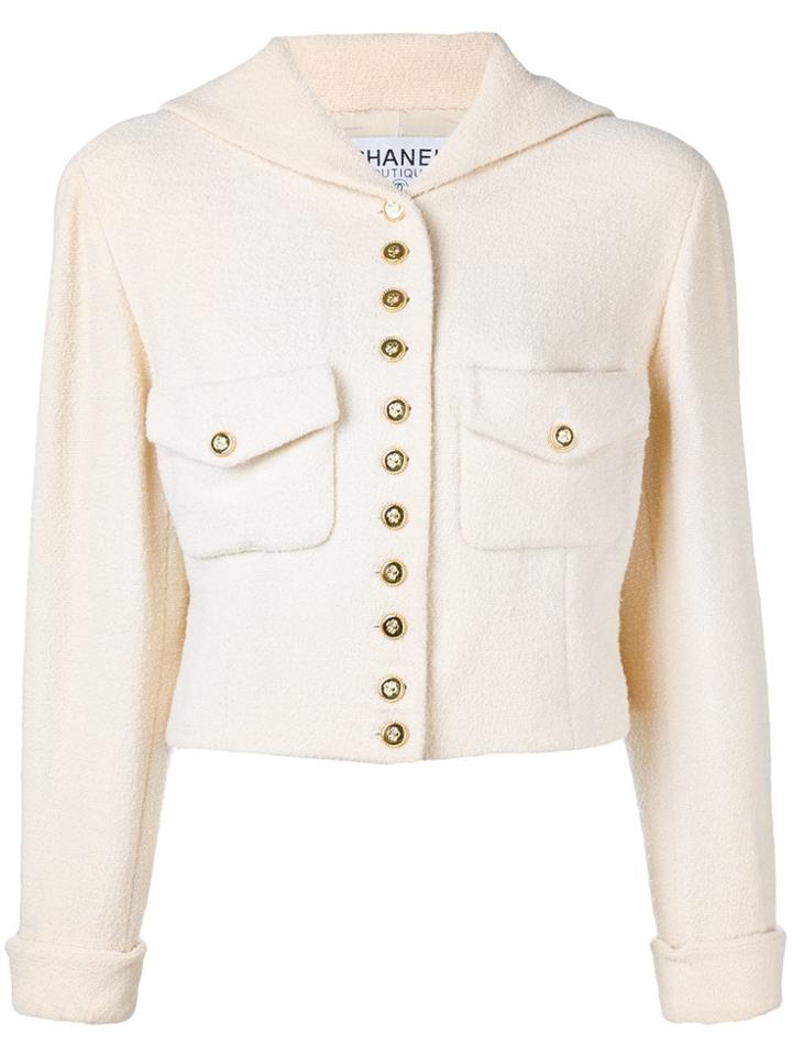 Chanel Vintage 1990's Shawl Lapel Jacket - Neutrals