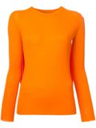Mm6 Maison Margiela Pleated Back Jumper, Women's, Size: Xs, Yellow/orange, Viscose