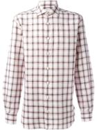 Kiton Plaid Button Down Shirt