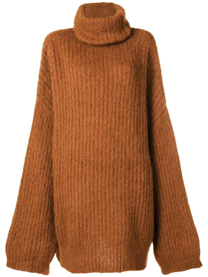 Erika Cavallini Turtleneck Jumper - Brown