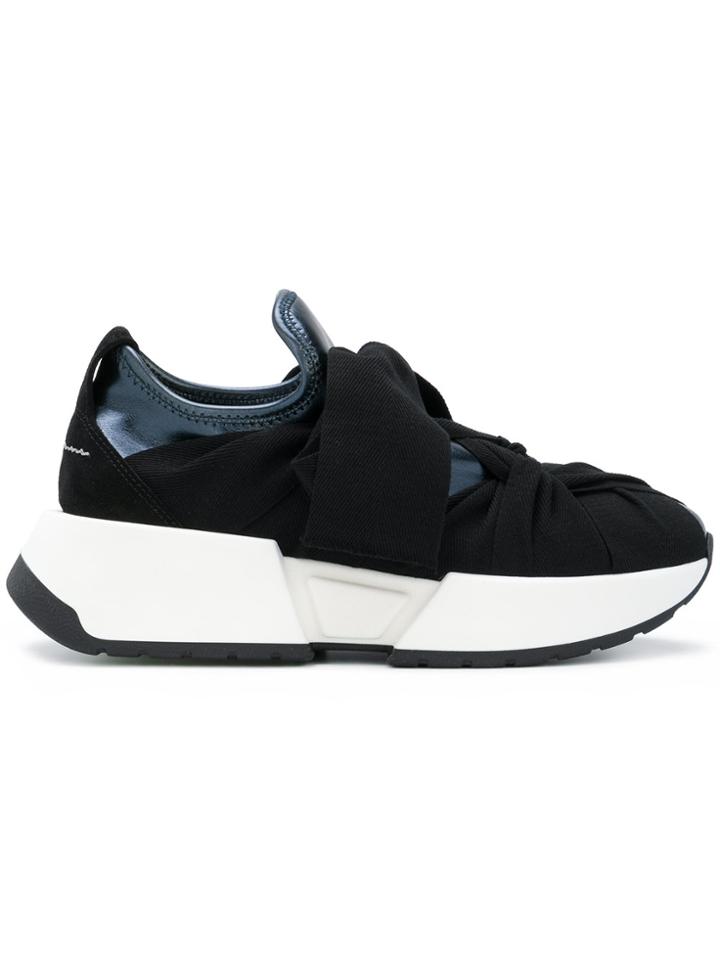Mm6 Maison Margiela Knot Detail Sneakers - Black