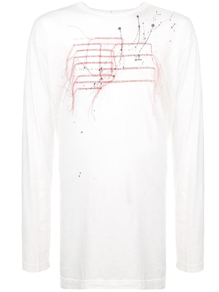 The Viridi-anne Spatter Print T-shirt - White