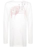 The Viridi-anne Spatter Print T-shirt - White