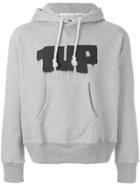 Junya Watanabe Man Print Hoodie Sweatshirt - Grey