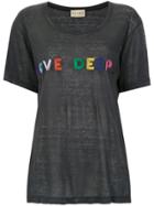 Andrea Bogosian 'love Deeply' Embroidery T-shirt - Black