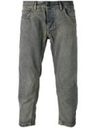 Rick Owens Drkshdw Cropped Jeans, Men's, Size: 30, Grey, Cotton