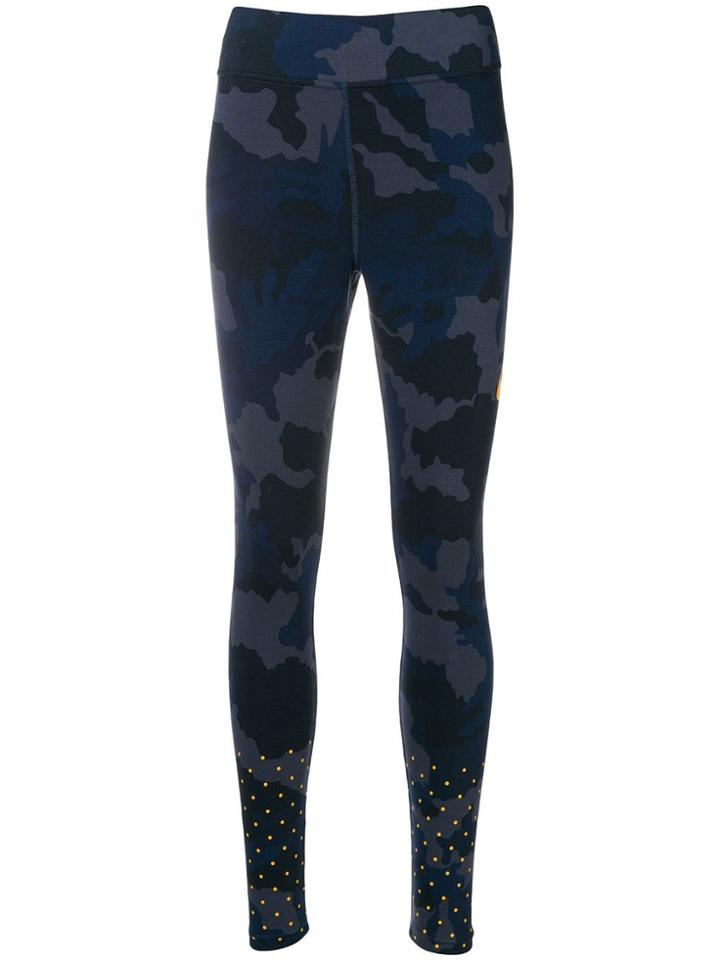 Nike Military Printed Cropped Trousers - Blue