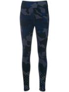 Nike Military Printed Cropped Trousers - Blue