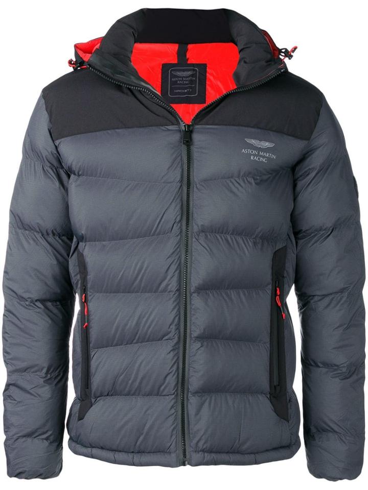Hackett Aston Martin Racing Down Jacket - Grey