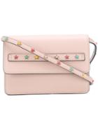 Red Valentino - Stars Studded Crossbody Bag - Women - Calf Leather/metal (other) - One Size, Women's, Pink/purple, Calf Leather/metal (other)