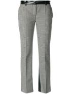 Philosophy Di Lorenzo Serafini Houndstooth Pattern Contrast Trousers -