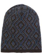 Lardini Patterned Beanie - Brown