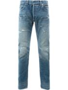 Balmain - Destroyed Stone Washed Jeans - Men - Cotton - 29, Blue, Cotton