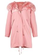 Liska Mid-length Parka - Pink & Purple