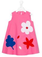 Il Gufo - Floral Print Dress - Kids - Cotton/rubber - 5 Yrs, Pink/purple
