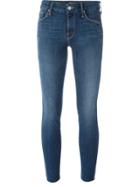 Mother 'looker' Ankle Fray Jeans - Blue