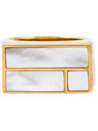 Aurelie Bidermann 18kt Gold Plated 'bianca' Ring - Metallic