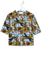 Gucci Kids - Jungle Animal Print T-shirt - Kids - Cotton - 6 Yrs, Blue