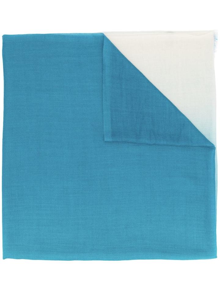Salvatore Ferragamo Degradé Cashmere Scarf - Blue