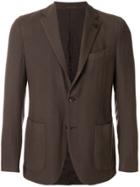 Lardini Slanted Pocket Blazer Jacket - Brown