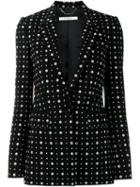 Givenchy Printed Blazer, Women's, Size: 38, Black, Viscose/spandex/elastane/silk