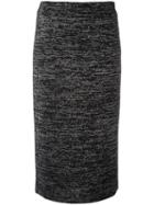 Jil Sander 'lurex' Skirt, Women's, Size: 38, Black, Viscose/polyester/virgin Wool/polyamide