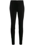 Jil Sander Panelled Legging Trousers - Black