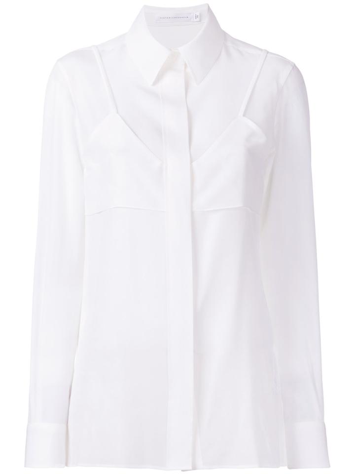 Victoria Beckham Double Layer Shirt - White