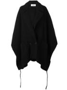 Chalayan Pocket Poncho Coat - Black