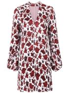 Tufi Duek Foliage Print Shift Dress - Pink