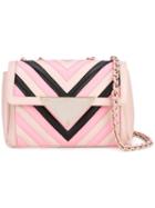 Sara Battaglia Small Elizabeth Shoulder Bag, Women's, Pink/purple, Calf Leather/polyester