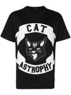 Diesel - Cat Astrophy Appliqué T-shirt - Men - Cotton - Xs, Black, Cotton