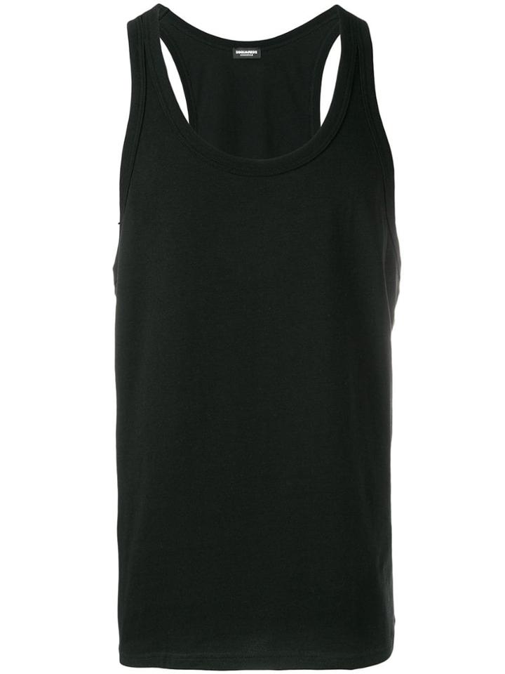Dsquared2 Logo Print Tank Top - Black