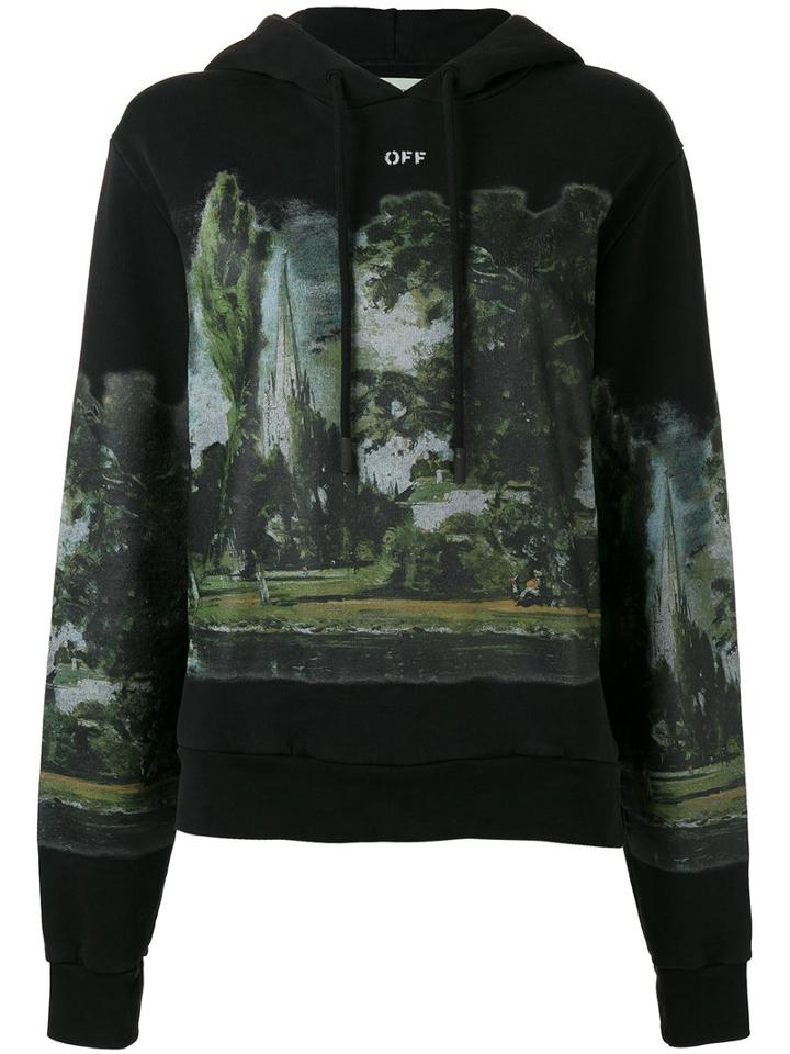 Off-white - 'countryside' Hoodie - Women - Cotton - L, Black, Cotton