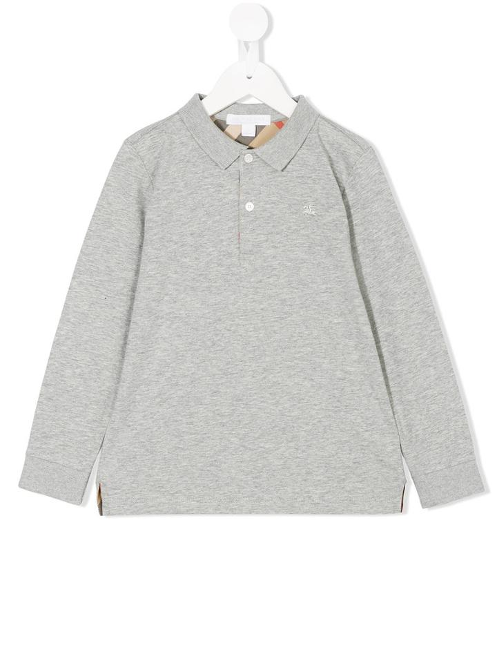 Burberry Kids - Polo Jumper - Kids - Cotton - 6 Yrs, Grey
