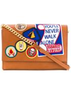 Dsquared2 Never Walk Alone Patched Bag - Brown