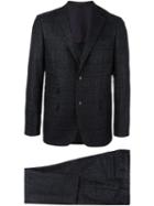 The Gigi 'klimt' Checked Suit, Men's, Size: 52, Grey, Cotton/cupro/wool
