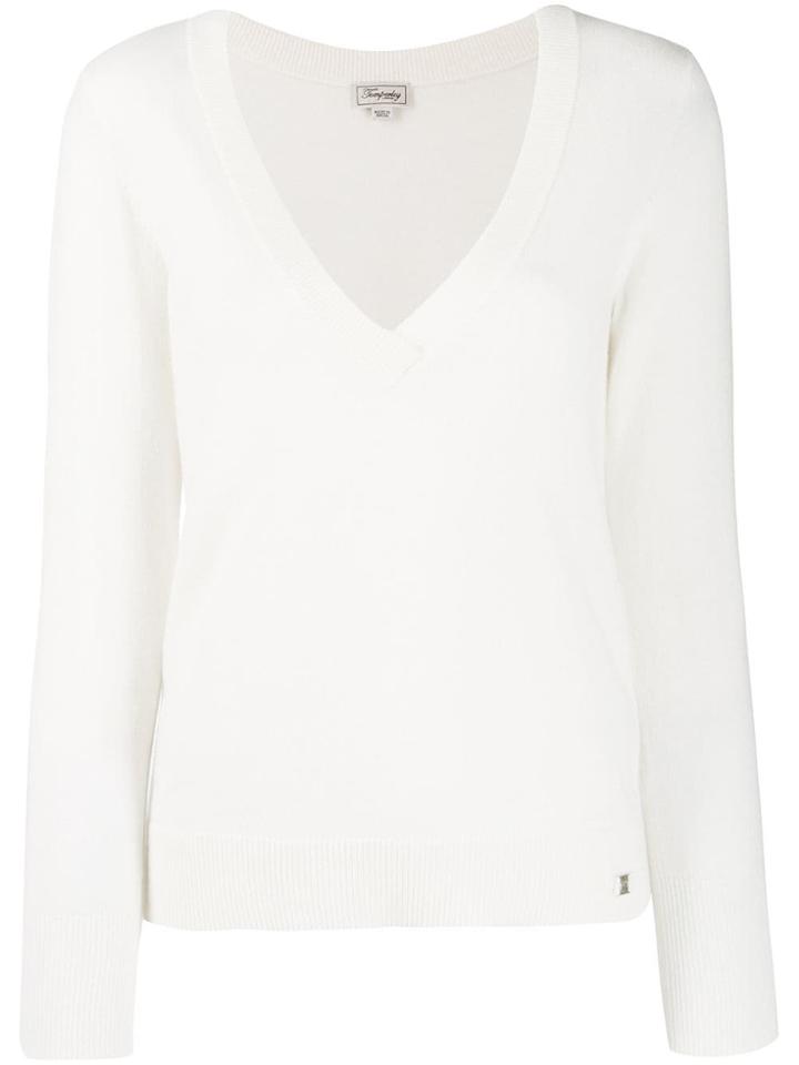 Temperley London V-neck Sweater - Neutrals